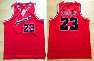 Maillot De Basket Chicago Bulls Michael Jordan 23 Commemorative Version of Real Embroidery Engrener Rouge
